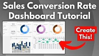 Sales Conversion Rate Power BI Dashboard | Data Analyst Project | Power BI Tutorial for Beginners