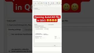 Simplest way to convert AutoCAD file to GIS !  #qgis #opensource#autocad #shorts