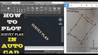 HOW TO PLOT SURVEY PLAN IN AUTOCAD