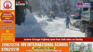 Jammu-Srinagar highway open from both sides on Sunday