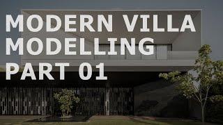 3dsMax Corona Render | Modern Villa Modeling Rendering #01