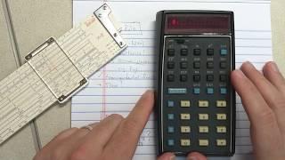 Slide Rule vs Calculator Showdown: Decilon & HP-35