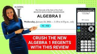 NEW Algebra 1 Regents Review: Jan 2024 Calculator Strategies (#1 - #12)
