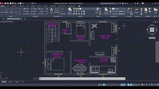 30 x 40 2BHK house plan || East facing || AutoCad drawing for beginners || Autocad 2023