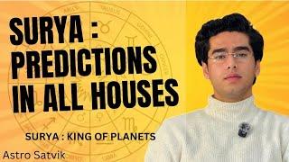 Surya in 12 houses Predictions | Destiny from Surya | Detailed Video on Sun