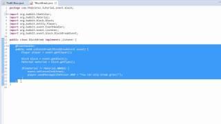 How to Make a Bukkit/Spigot Plugin | Episode 4 | Block Events