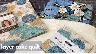 Easy Layer Cake Quilt with Charm Square Border + FREE PDF Pattern