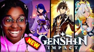 New GENSHIN IMPACT Player Reacts to EVERY CHARACTER TRAILER *THIS WAS FIRE*