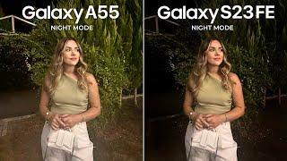 Samsung Galaxy A55 VS Galaxy S23 FE NIGHT MODE Camera Test