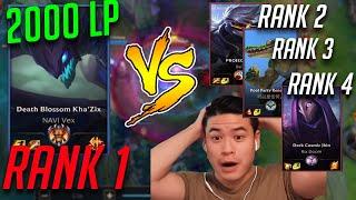 WILD RIFT SERVER RANK 1 VS RANK 2 RANK 3 RANK 4 FULL CHALLENGER MATCH