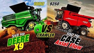 John Deere X9.1000 VS Case 9250 Axial Flow - Which is the best on 550 Hp Level ? [Comparison]