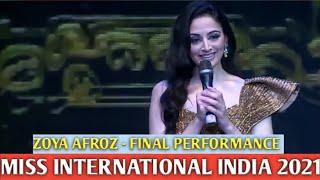 Zoya Afroz Final Performance - Miss International India 2021
