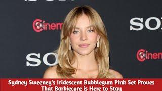 Sydney Sweeney’s Iridescent Bubblegum Pink Set Proves That Barbiecore is Here to Stay