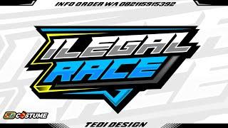 CARA MEMBUAT LOGO RACING KEREN DI IVY DRAW