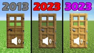 MINECRAFT EN DIFERENTES AÑOS