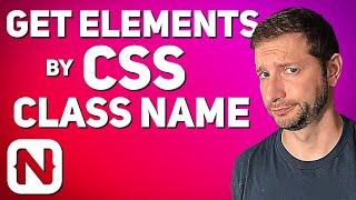 How to Select Elements by CSS Class Name in NativeScript | Tutorial