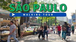 São Paulo, Brazil | Paulista Avenue | 4K Walking Tour w/ Captions