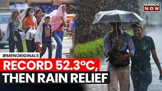 Delhi Rain | Delhi Receives Rainfall After Recording Highest-Ever Temperature | Heatwave In India