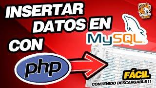 INSERTAR DATOS en MYSQL con PHP -  Español - Muy sencillo