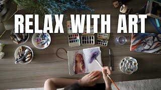 De-stress with Art: Easy Exercises for Relaxation and Reflection