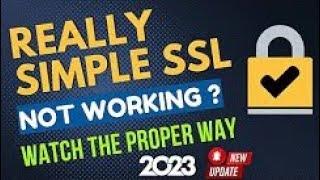 Really Simple SSL WordPress Plugin Tutorial 2023 - Proper Way to Install SSL (Lifetime)