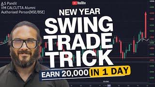 Trading LIVE & Earning ₹20000 | Swing Trading SIKANDER Trick | Super Trading Strategy