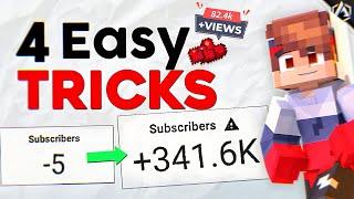 Grow Your minecraft Channel | 4 Easy TRICKS for Explosive Growth!