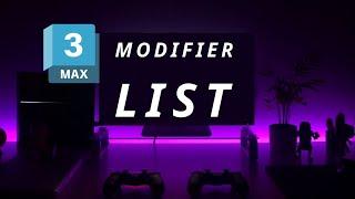 Basics of 3ds Max - 5  Modifier List