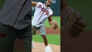 Funny Ludacris Pitching #baseball #braves #funnyshorts #hiphopcomedy