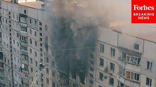 Dozens Reported Injured After Russian Airstrike Hits Apartment Complex In Kharkiv, Ukraine