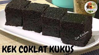 #56 KEK COKLAT KUKUS MOIST LEMBUT | SUPERRR SEDAP | blender je | Steam Chocolate Cake, NO MIXER