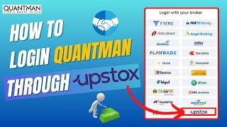 Algo trading India | How to login Quantman through Upstox | ENGLISH | Fully automated.