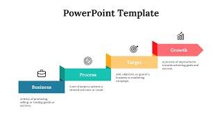 How to Create a 4 Steps Infographic in PowerPoint #slideegg