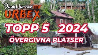 Övergivna platser. topp 5 under  2024. abandoned places in sweden 2024.