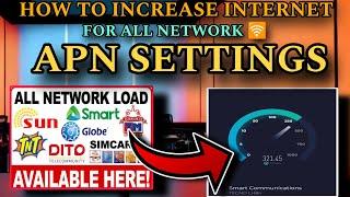 FREE INTERNET NO LOAD | INCREASE DATA INTERNET DATA HIGH SPEED USING APN SETTINGS 2024