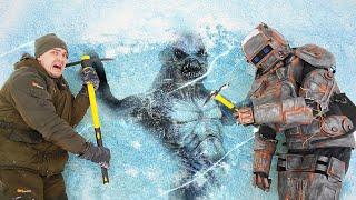 Отправились с роботом искать жуткие и опасные находки во льдах, где затонул подводный монстр!