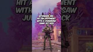 Hit an opponent with a Chainsaw Jump Attack (Nitemare Six) #fortnitemares2024 #fortnitemares