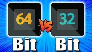 Difference Between 32-Bit and 64-Bit Operating System | Processor | Software