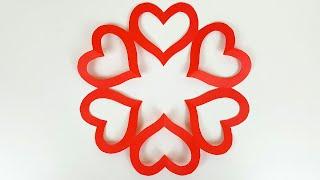 Snowflake Hearts ️️ DIY Valentine's Day Decorations Valentine Heart Snowflake