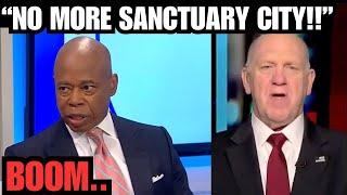 Eric Adams Now Wants To CHANGE NYC "Sanctuary City" Status, is Ready To Work With Tom Homan