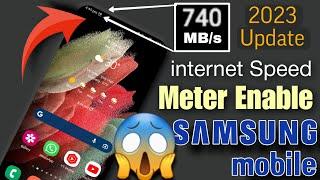 All Samsung Mobile : How To Enable Official internet Speed Meter  Galaxy S21,A51,A50, M31, M20, M30