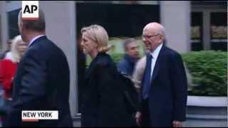 Raw Video: Murdoch Leaves NewsCorp. Headquarters