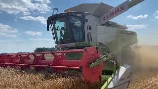 What's it like to harvest grain in The Netherlands? Stubble fire!!