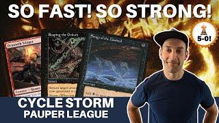 THE BEST PAUPER STORM DECK! Cycle Storm is extremely strong, as shown by me getting another TROPHY!