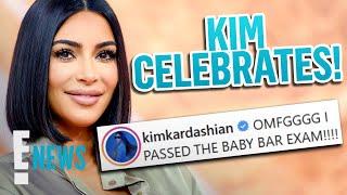 Kim Kardashian Celebrates Passing the Baby Bar | E! News