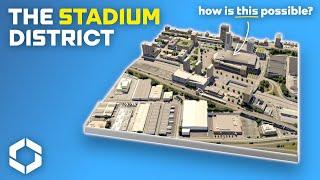 Creating An Amazing Stadium District for this NEW Multi-Purpose Arena in Cites Skylines 2