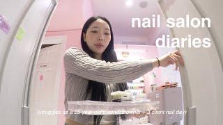 a day as a nail salon owner in nyc ⸝⸝ (full appointment process, inner thoughts & struggles)