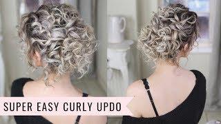 Super Easy Curly Updo