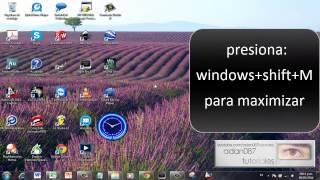 windows minimizar y maximizar todas las ventanas con el teclado