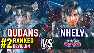 T8  QUDANS (#2 Ranked Devil Jin) vs NHELV (Clive)  Tekken 8 High Level Gameplay